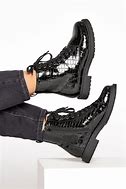 Image result for Black Patent Ladies Boots