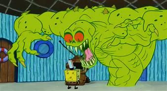 Image result for Spongebob Monsters Under the Bed Meme