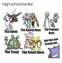 Image result for Pokemon School Meme