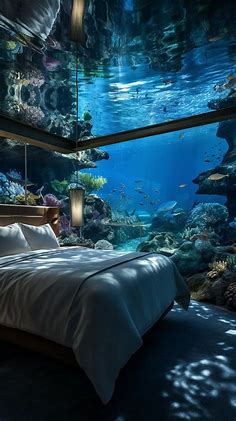 The Bedroom Right Under the Sea | Underwater bedroom, Futuristic bedroom, Futuristic home