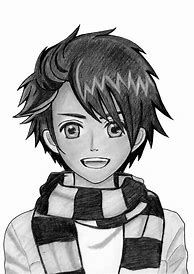 Image result for Anime Boy Line Art Easy