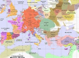 Image result for Europe Map during Middle Ages