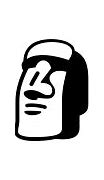 Image result for Moai Emoji Meme