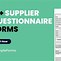 Image result for Supplier Survey Form