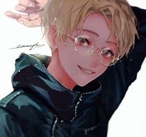 Image result for HandSome Anime Boy Glasses