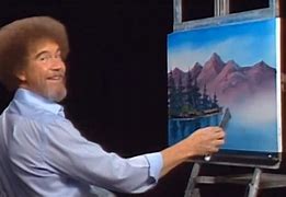 Image result for Bubbles as Bob Ross