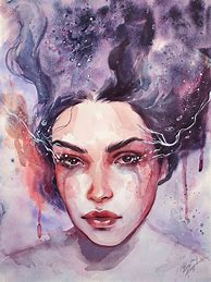 Image result for Woman Abstract Watercolor