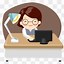 Image result for Working in Office Cartoon