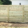 Image result for Horizontal Wood Fence Screen