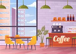 Image result for Cafe Shop Cartoon