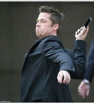 Image result for Brad Pitt Throwing Meme