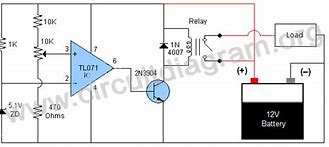Image result for Low Voltage Battery Cut Off Circuit
