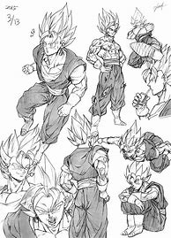 Image result for Vegeta Dragon Ball GT Sketches