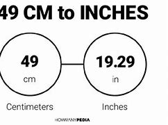 Image result for 49 Cm to Inches