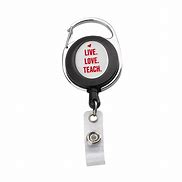 Image result for Red Carabiner Badge Reels Retractable