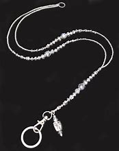Image result for Silver Lanyard