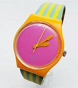 Image result for Vintage Swatch Watch Rainbow Band