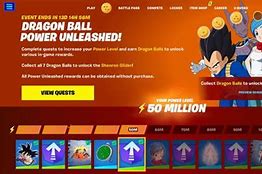 Image result for Power Unleashed Dragon Ball Fortnite