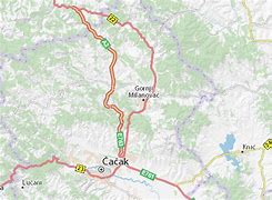 Image result for Gornji Milanovac Mapa