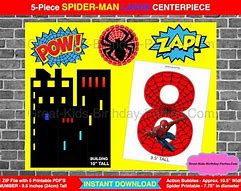 Image result for Spider-Man Printable Number 5
