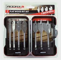 Image result for Flat Wood Bit Set