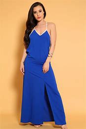 Image result for Blue Maxi Dress