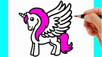 Image result for How to Draw a Unicorn Birthday Card