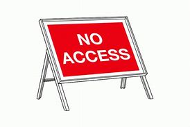 Image result for Street Sign No Access