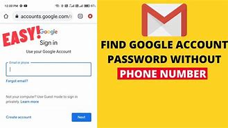 Image result for Find Google Account and Password