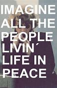 Image result for Imagine Peace John Lennon