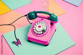 Image result for Pink Retro Phone PNG