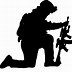Image result for Praying Soldier Silhouette