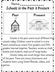 Image result for First Grade Social Studies Worksheets Long Ago and Today