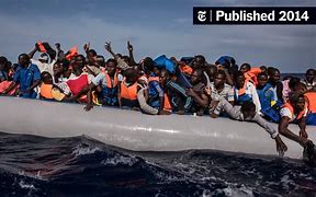 Image result for Refugees Boats Mediterranean