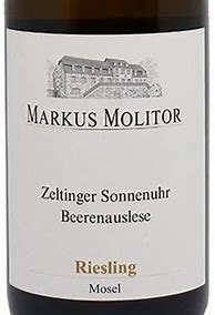 Image result for Markus Molitor Zeltinger Sonnenuhr Riesling Beerenauslese * Golden Capsule