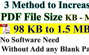 Image result for Increase Size of PDF Image