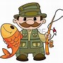 Image result for Man in Boat Fishing Clip Art