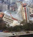 Image result for China Apartment Building Falls Over