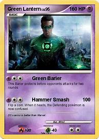 Image result for Green Lantern Pokemon Cards