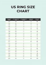 Image result for Women's Ring Size Chart USA