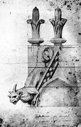 Image result for Notre Dame Gargoyles Drawing
