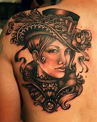 Image result for Victorian Lady Tattoo