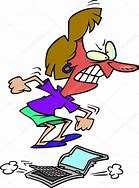 Image result for Angry at Computer Cartoon
