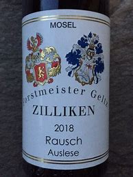 Bildergebnis für Zilliken Forstmeister Geltz Saarburger Rausch Riesling Auslese #11
