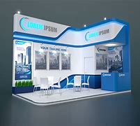 Image result for 18 Square Meters Exhibitor Stall Design