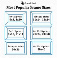 Image result for Small Picture Frame Sizes