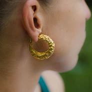 Image result for Chunky Gold Earrings