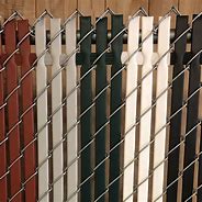 Image result for 8 FT Chain Link Fence Privacy Slats
