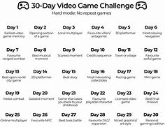 Image result for 30-Day Game Challenge