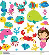 Image result for Free Rainbow Sea Life Clip Art